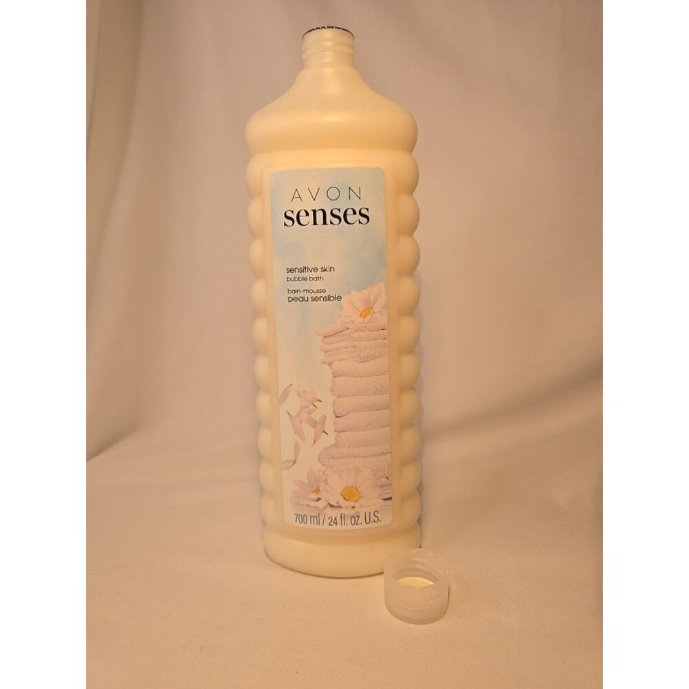 AVON SENSES Sensitive Skin Bubble Bath Chamomile Freesia 24oz 700ml NOS SEALED ✅